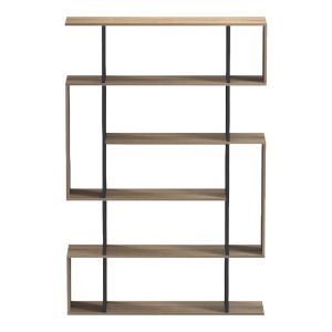 Bookcase Mito sonoma-anthracite 108.5x25x161cm