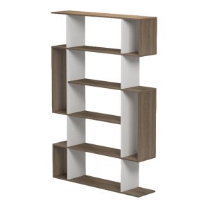 Bookcase Mito sonoma-white 108.5x25x161cm