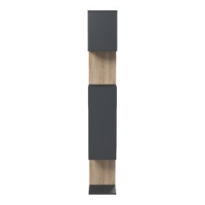 Mito bookcase anthracite-sonoma 108.5x25x161cm