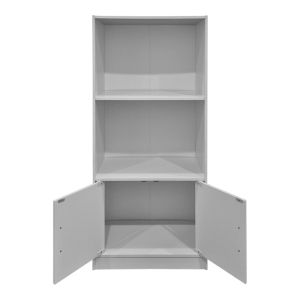 Tekaro bookcase white 60x30x120 cm