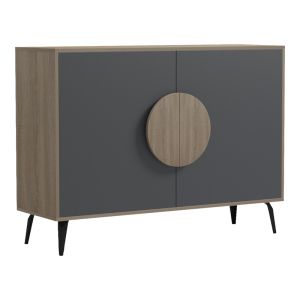 Бюфет Gora sonoma - антрацит 110x35.5x82см