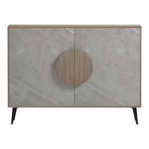 Бюфет Gora sonoma - бежов мраморен вид 110x35.5x82см