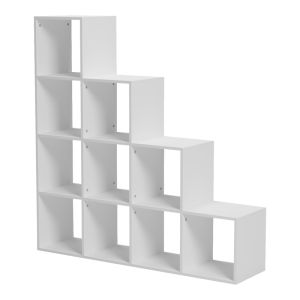 White bookcase Scala 129.5x29x129.5 cm