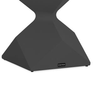 High side table Zander SM6493.01 gray aluminum 40X40X57 cm.