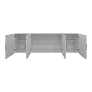 Wardrobe Alvia with four doors, white, 200x51x60 cm