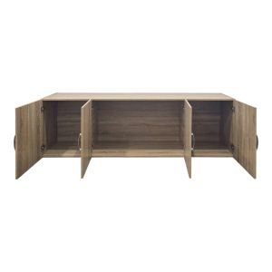 Wardrobe Alvia with four doors, loft, sonoma, 200x51x60 cm