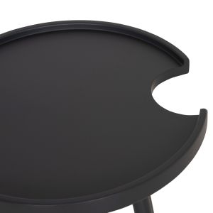 Garden round side table Teroc HM6433.01 aluminum in gray Φ47X53HСМ.