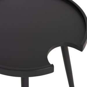 Garden round side table Teroc HM6433.01 aluminum in gray Φ47X53HСМ.