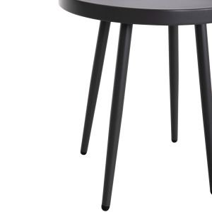 Garden round side table Teroc HM6433.01 aluminum in gray Φ47X53HСМ.