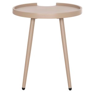 Garden round side table Teroc HM6433.03 aluminum in cappuccino Φ47X53HСМ.