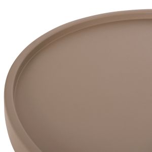 Garden round side table Teroc HM6433.03 aluminum in cappuccino Φ47X53HСМ.