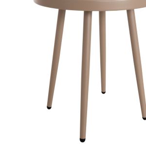 Garden round side table Teroc HM6433.03 aluminum in cappuccino Φ47X53HСМ.