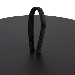 Garden side table Mino HM6433.01 aluminum and rope in gray Φ47X53ВСМ.