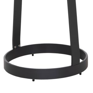 Garden side table Mino HM6433.01 aluminum and rope in gray Φ47X53ВСМ.