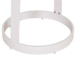 Garden side table Mino HM6433.02 aluminum white and beige with rope Φ47X53ВСМ.