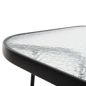 Градински сет от 5 части Adam HM10727.03 метални столове и маса 120X70СМ черни