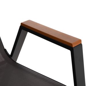 Градински сет от 5 части Bruno HM10729.01 метални столове и маса 140X80 см сиви