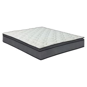 Двойно легло с матрак Kendra HM10720.01 сиво кадифе с място за съхранение -- за 160X200СМ