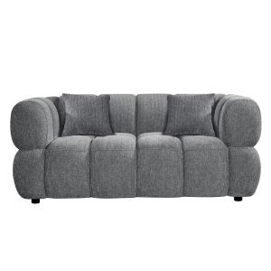 Two-seater sofa Norika HM3332.01 gray fabric 172X91X72ВСМ.