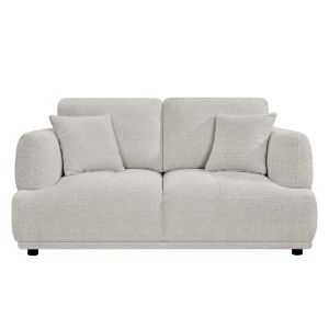 Two-seater sofa Structo HM3330.02 light beige fabric 168X94X88HCM.