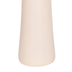 Decorative vase Dean HM4679.02 terracotta in creamy white with angel rope -- Φ18X35HCM.