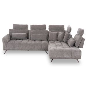 Right corner 5-seater sofa Myron SM3318.01R gray payment 290X110-225X110H