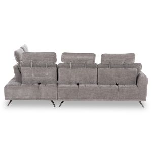Right corner 5-seater sofa Myron SM3318.01R gray payment 290X110-225X110H