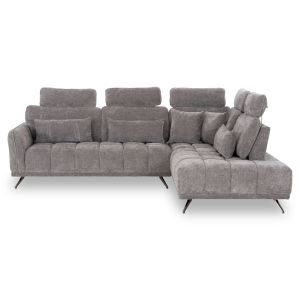 Right corner 5-seater sofa Myron SM3318.01R gray payment 290X110-225X110H