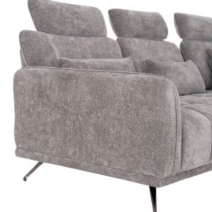 Right corner 5-seater sofa Myron SM3318.01R gray payment 290X110-225X110H