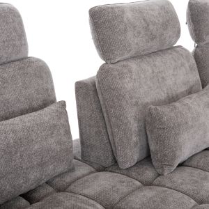Right corner 5-seater sofa Myron SM3318.01R gray payment 290X110-225X110H