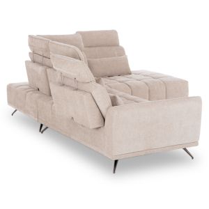 Right corner 5-seater sofa Myron SM3318.02R ecru fabric 290X110-225X110H