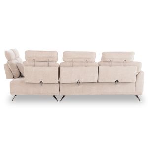 Right corner 5-seater sofa Myron SM3318.02R ecru fabric 290X110-225X110H