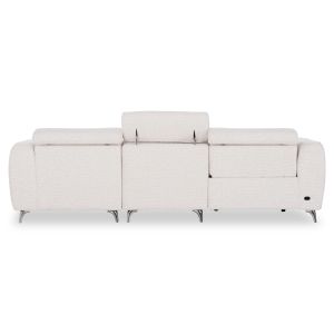 Right corner three-seater sofa with adjustable care Valente SM3317.02R beige fabric 275X160X104V