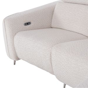 Right corner three-seater sofa with adjustable care Valente SM3317.02R beige fabric 275X160X104V