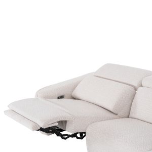 Right corner three-seater sofa with adjustable care Valente SM3317.02R beige fabric 275X160X104V