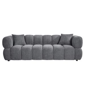 3-seater sofa Norika HM3331.01 gray damask 228X91X72HCM.