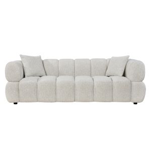 3-seater sofa Norika HM3331.02 damask ecru 228x91x72cm.