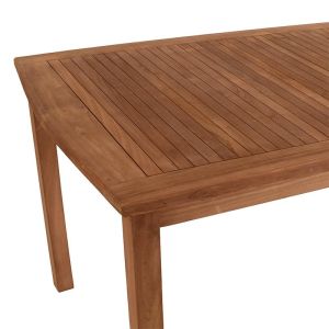 Дървена градинска маса Bali масивно тиково дърво натурален цвят 150X90X75СМ