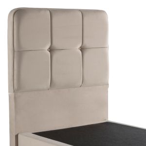 Единично легло Punto кремаво кадифе 90x200см