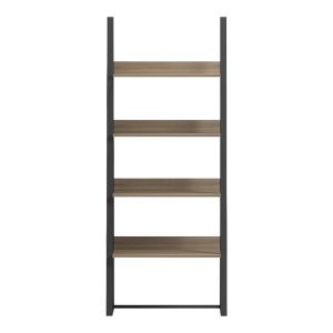 Alfa Sonoma bookcase - black metal 75x36x185 cm