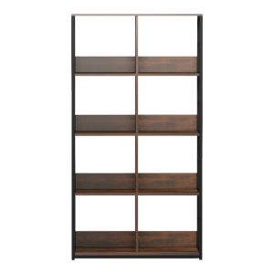 Bocklet bookcase, rustic, brown-black, metal, 80x33x149 cm