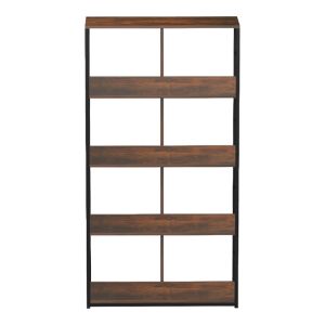 Bocklet bookcase, rustic, brown-black, metal, 80x33x149 cm