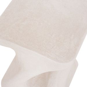 Square stool Santorini HM18337 polyresin - black white 30X30X45CM.
