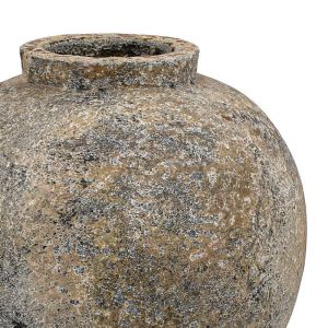 Ceramic vase FL3115 color gray - brown - brown 29X30CM