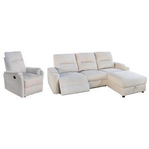 Sofa-relax armchair set Synthia HM10736.01 beige fabric--electrical adjustment [r]