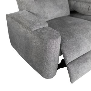 Sofa-relax armchair set Synthia HM10736.03 gray fabric--electric adjustment [r]