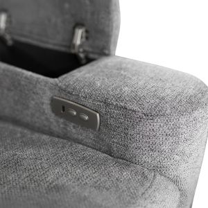 Sofa-relax armchair set Synthia HM10736.03 gray fabric--electric adjustment [r]
