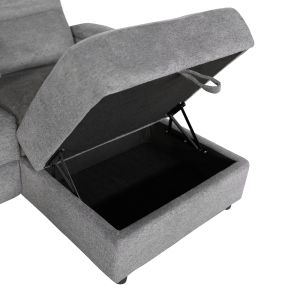 Sofa-relax armchair set Synthia HM10736.03 gray fabric--electric adjustment [r]