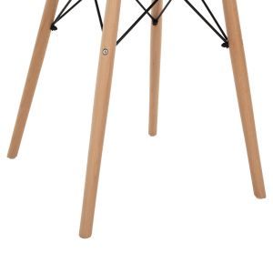 3-PIECE DINING SET TWIST HM21370 ROUND TABLE D60 AND 2 DINING CHAIRS IN CAPPUCCINO COLOR