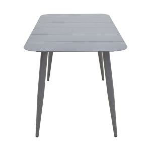 Heven Vista table and chairs set, set of 5 pieces, anthracite aluminum, 150x80x72cm